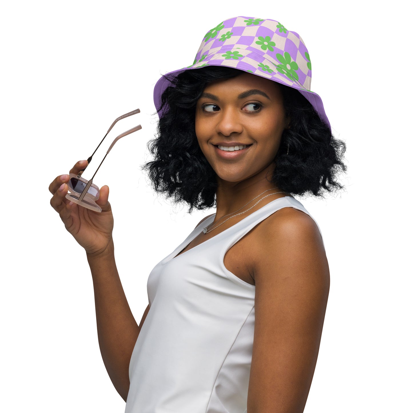 Flower Power Reversible bucket hat