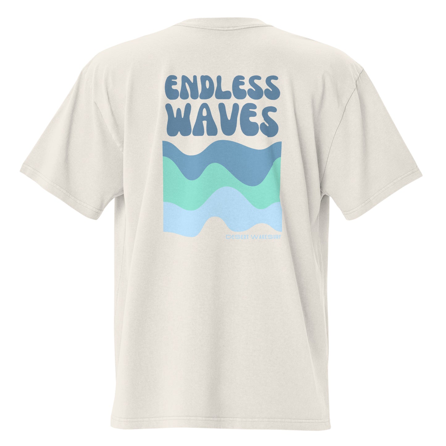 Endless Waves Oversized T-shirt - Blue Lake