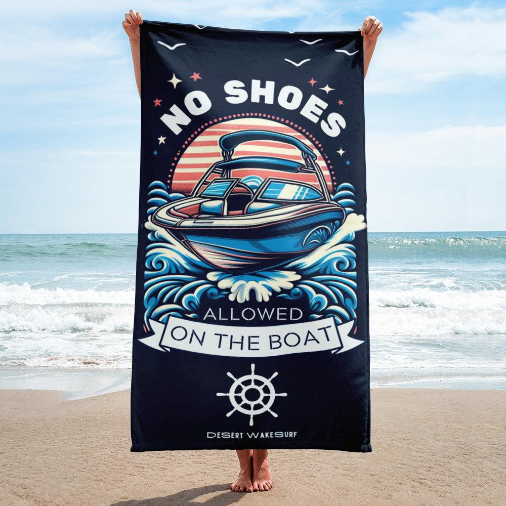 No Shoes Nautical Towel