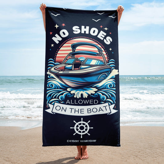 No Shoes Nautical Towel