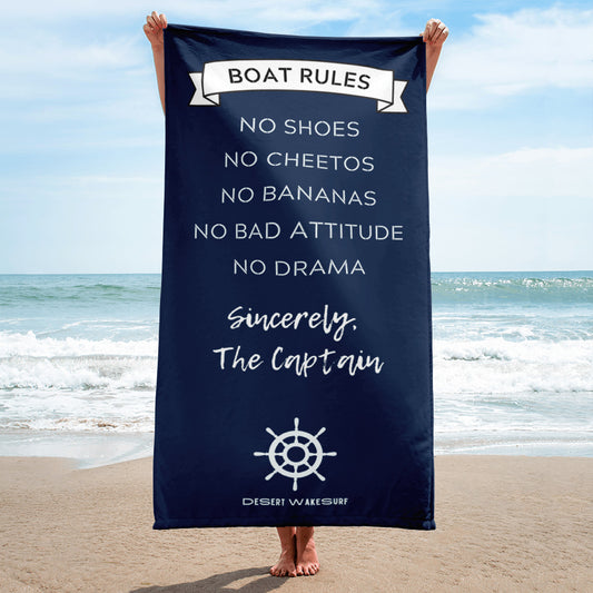 Boat Rules Towel