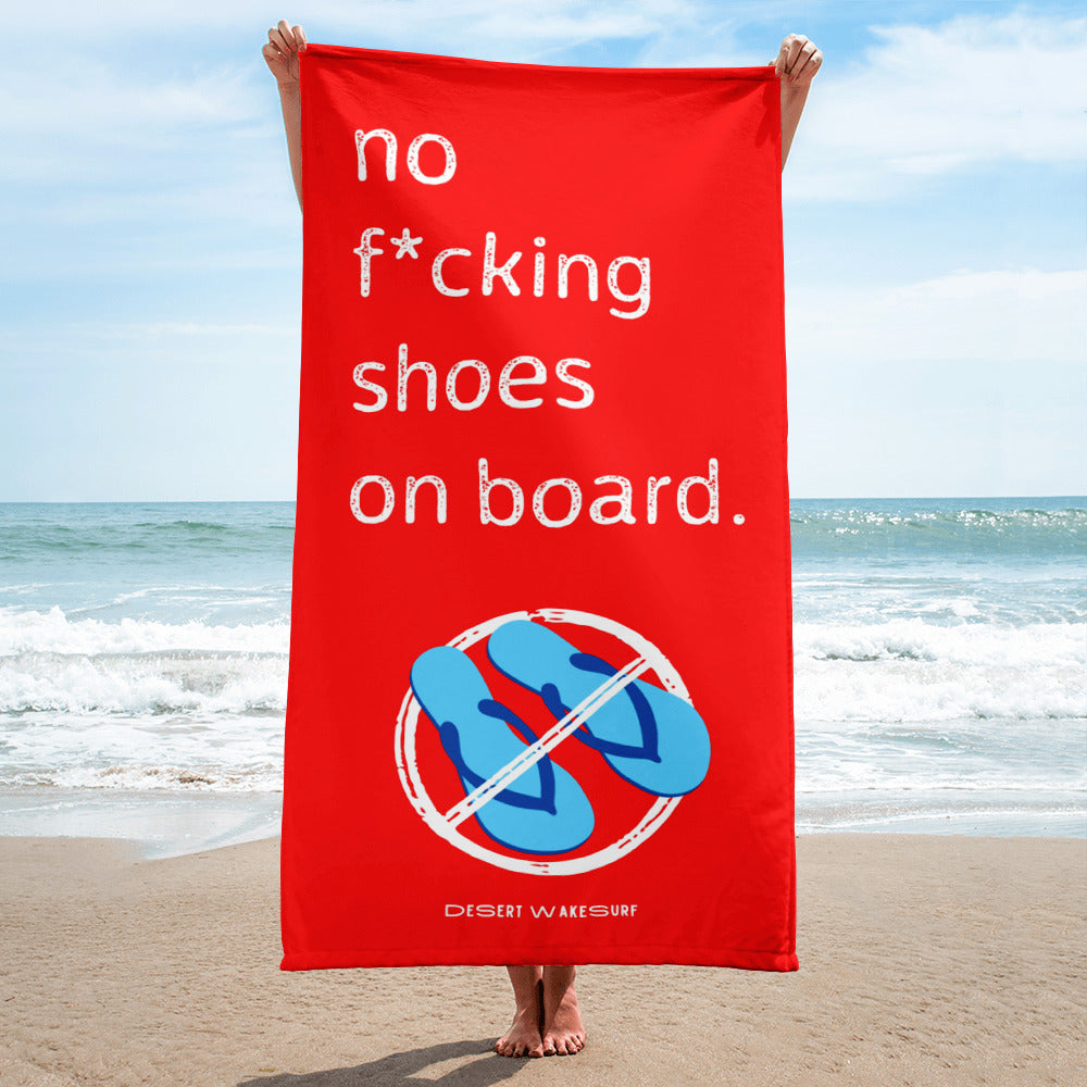 No F*cking Shoes Towel