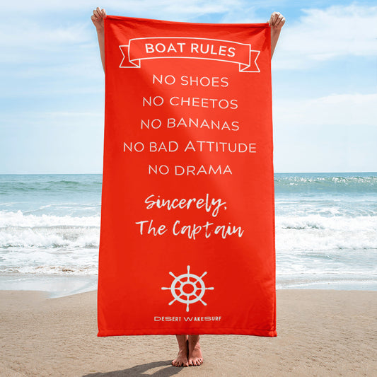 Boat Rules Towel