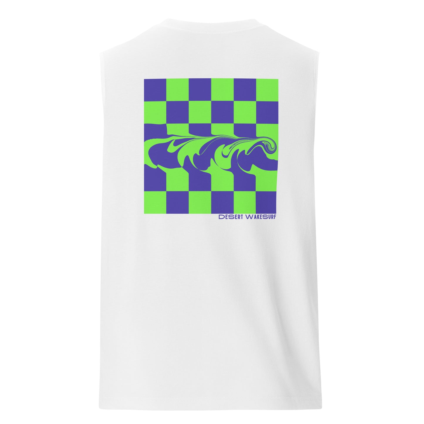 Waves In Check Muscle Tank Top