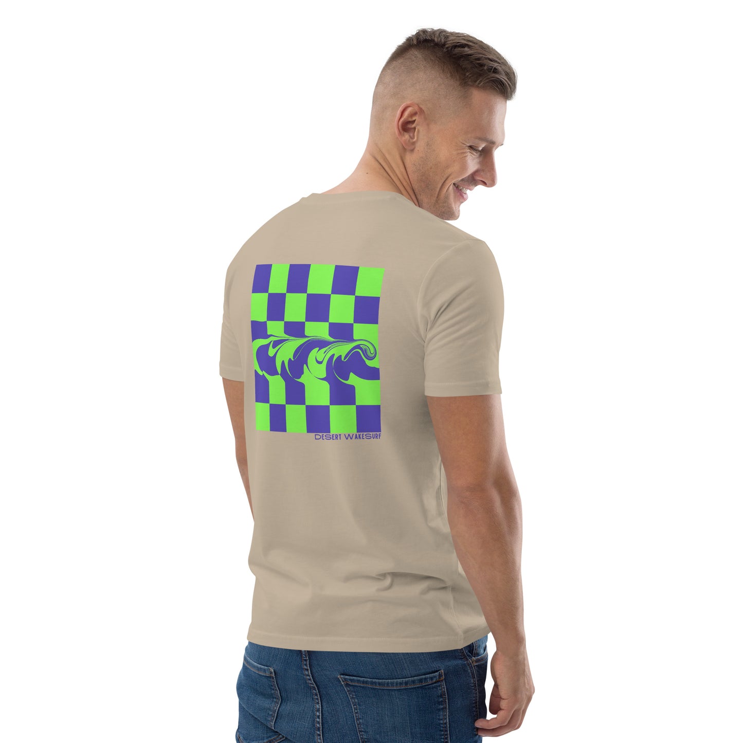 Waves in Check Men's T-shirt