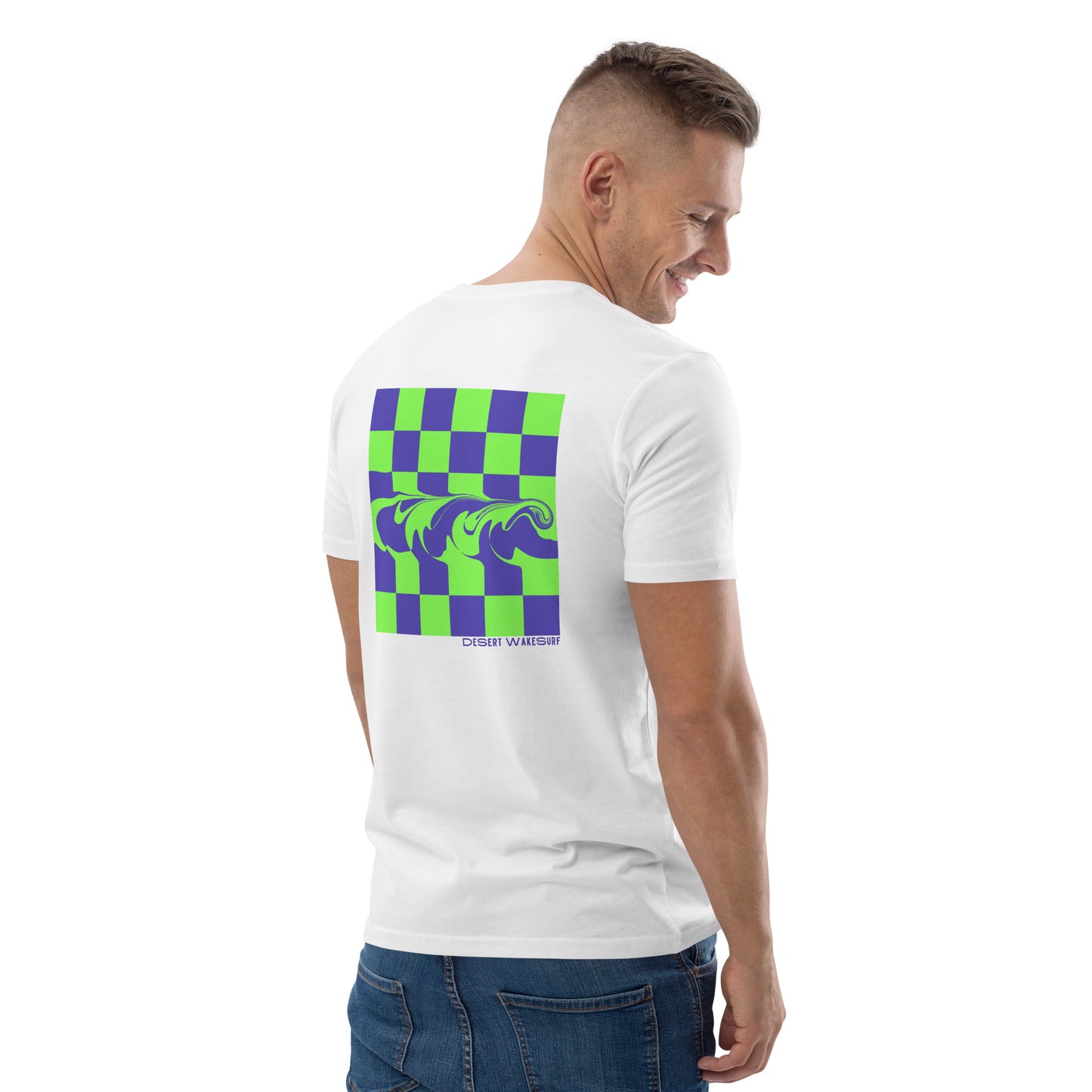 Waves in Check Men's T-shirt