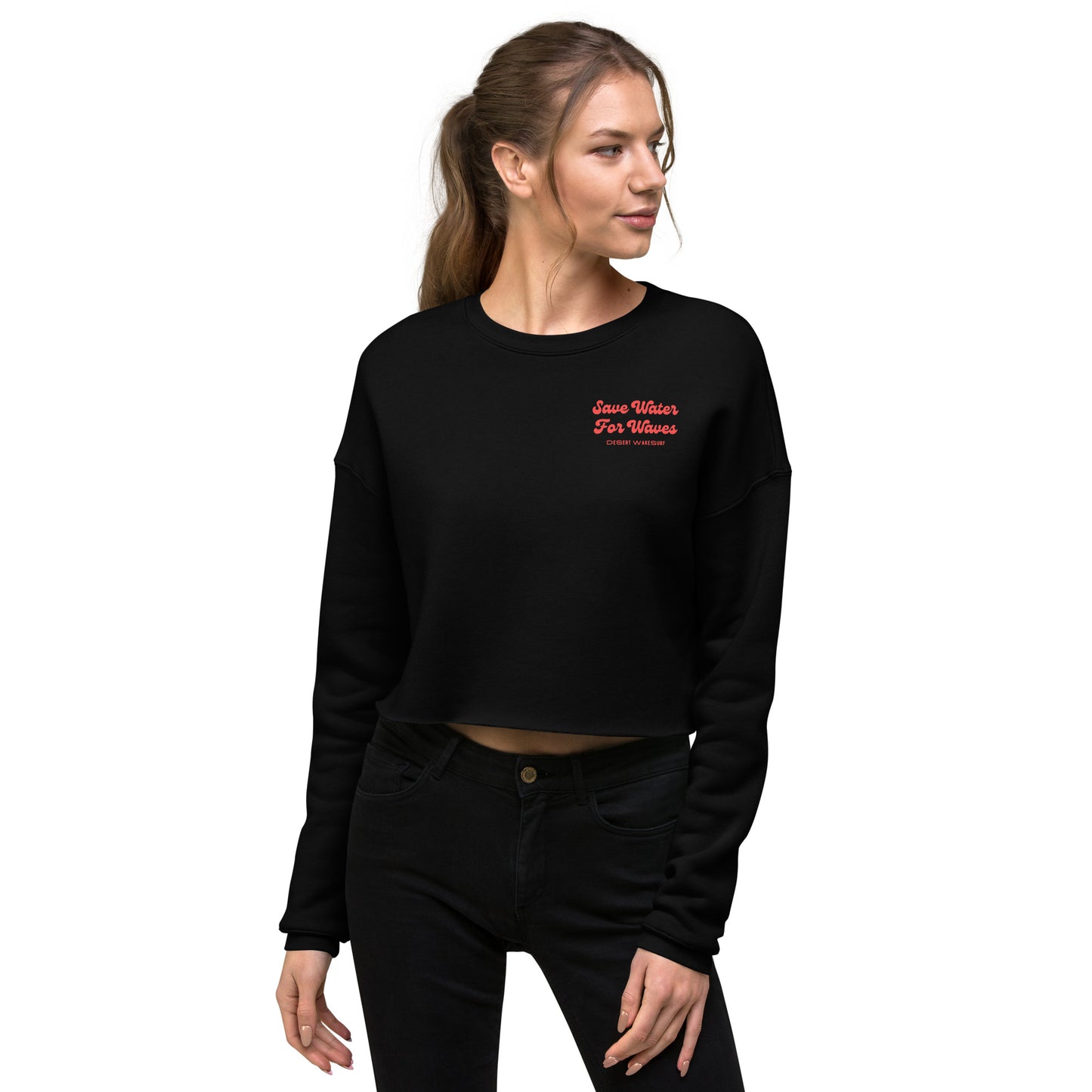 Save Water For Waves Women's Crop Sweatshirt