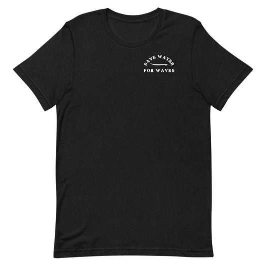 Save Water & Surf Women's Black Tee